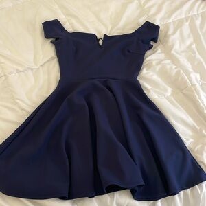 Windsor Dress Navy Blue